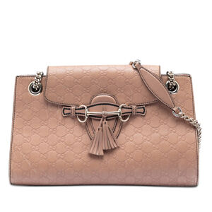 Pre-Loved Gucci Large Guccissima Emily Shoulder Bag